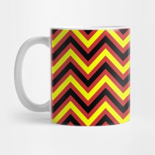 Zigzag Lines - Black Yellow Mug